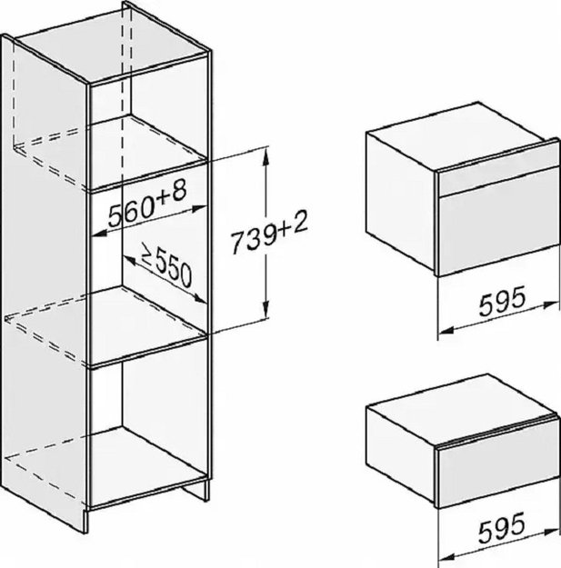 Встраиваемая пароварка Miele DG7440 EDST/CLST с витрины, новая (без коробки) (фото 6) Встраиваемая пароварка Miele DG7440 EDST/CLST с витрины, новая (без коробки) (preview 6)