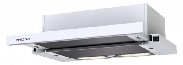 Вытяжка KRONA KAMILLA 600 WHITE (2 мотора) (фото 5) Вытяжка KRONA KAMILLA 600 WHITE (2 мотора) (preview 5)