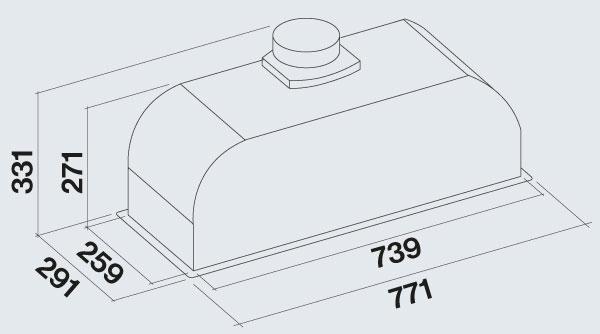 Встраиваемая вытяжка Falmec Gruppo Incasso murano 70 IX (800) ECP (фото 3) Встраиваемая вытяжка Falmec Gruppo Incasso murano 70 IX (800) ECP (preview 3)