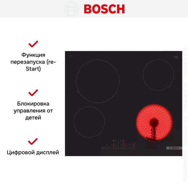 Электрическая варочная панель Bosch PKE611FP2E (preview 5)