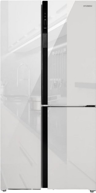 Холодильник Hyundai CS6073FV белое стекло (preview 1)