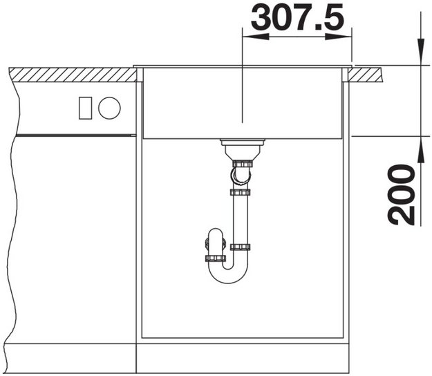Мойка BLANCO NAYA 6 Silgranit серый беж (preview 8)