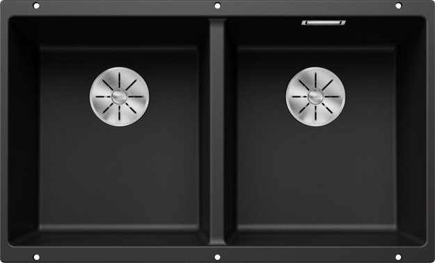 Мойка BLANCO SUBLINE 350/350-U Silgranit черный (preview 1)