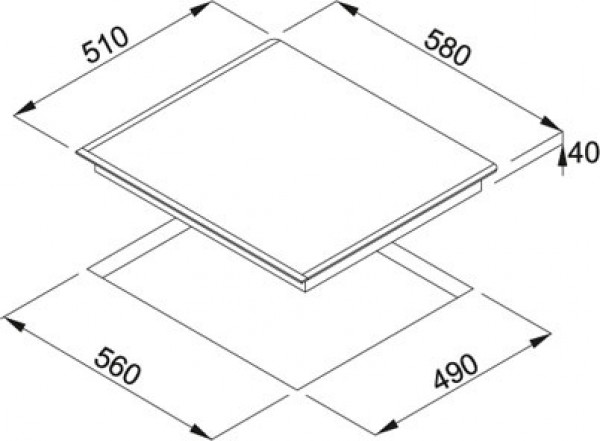 Независимая индукционная  варочная панель Franke FH 604-1 4I T PWL (фото 3) Независимая индукционная  варочная панель Franke FH 604-1 4I T PWL (preview 3)