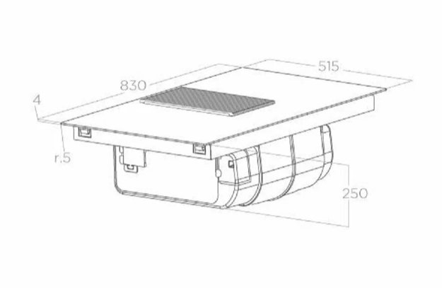 Варочная панель с вытяжкой Elica NIKOLATESLA PRIME S BL/A/83 (preview 7)