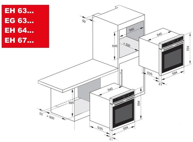 Духовой шкаф Kaiser EH 6432 BE ECO (фото 9) Духовой шкаф Kaiser EH 6432 BE ECO (preview 9)