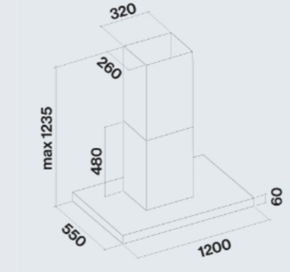 Вытяжка Falmec PLANE ISOLA BLACK 120 PLUS (фото 2) Вытяжка Falmec PLANE ISOLA BLACK 120 PLUS (preview 2)