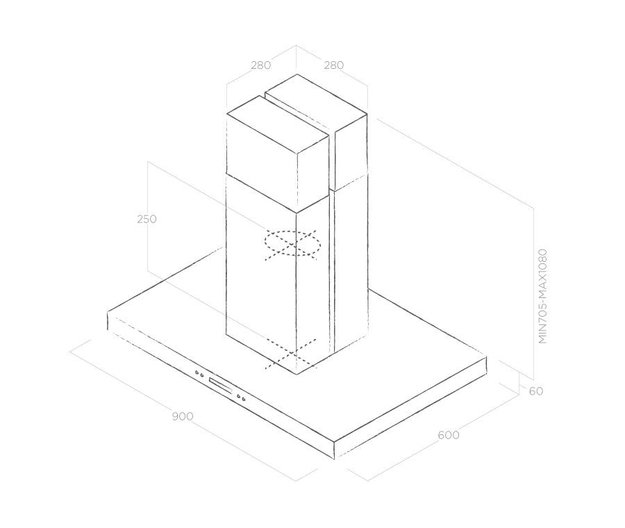 Вытяжка Elica SPOT PLUS ISLAND IX/A/90 (фото 5) Вытяжка Elica SPOT PLUS ISLAND IX/A/90 (preview 5)