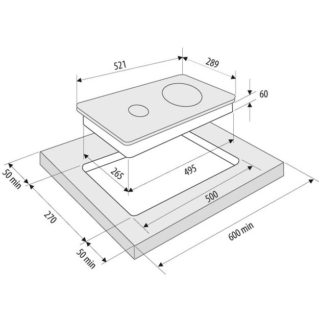 Электрическая варочная поверхность KRONA CORTO 30 BL (preview 8)