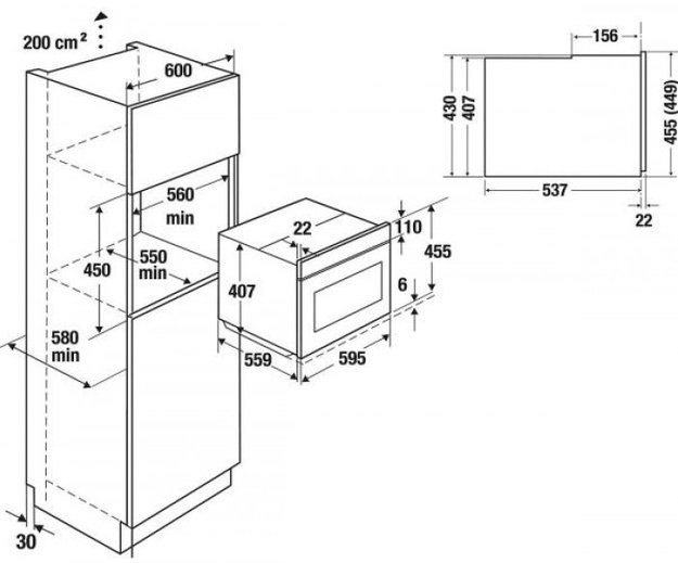 Компактный духовой шкаф с микроволнами Kuppersbusch CBM 6550.0 G3 Silver Chrome (фото 4) Компактный духовой шкаф с микроволнами Kuppersbusch CBM 6550.0 G3 Silver Chrome (preview 4)