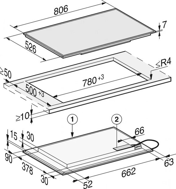Варочная панель Miele KM7575 FR новая с витрины, без коробки (фото 4) Варочная панель Miele KM7575 FR новая с витрины, без коробки (preview 4)