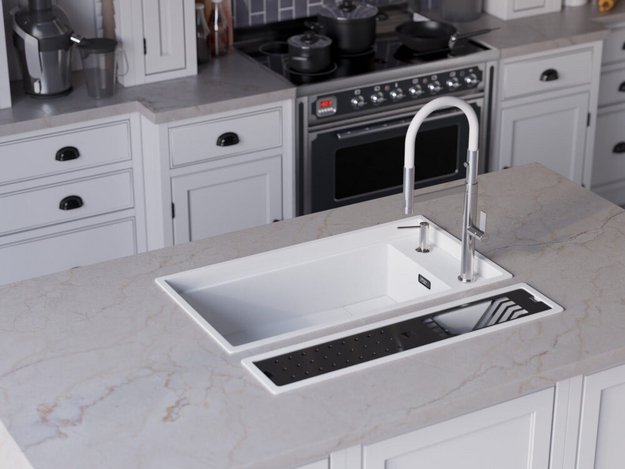 Мойка Omoikiri Kinaru Pro 86-U/I WH (preview 5)