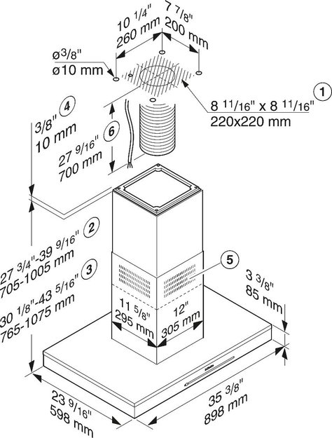 Вытяжка Miele DA 6698 D Stainless Steel Puristic Edition 6000 (фото 4) Вытяжка Miele DA 6698 D Stainless Steel Puristic Edition 6000 (preview 4)