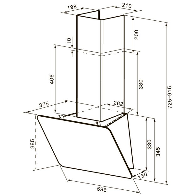 Вытяжка KRONA BELINDA 600 black SGC max (preview 16)