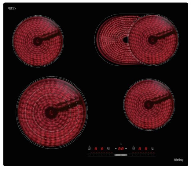 Электрическая варочная панель Korting HK 63910 B (фото 1) Электрическая варочная панель Korting HK 63910 B (preview 1)
