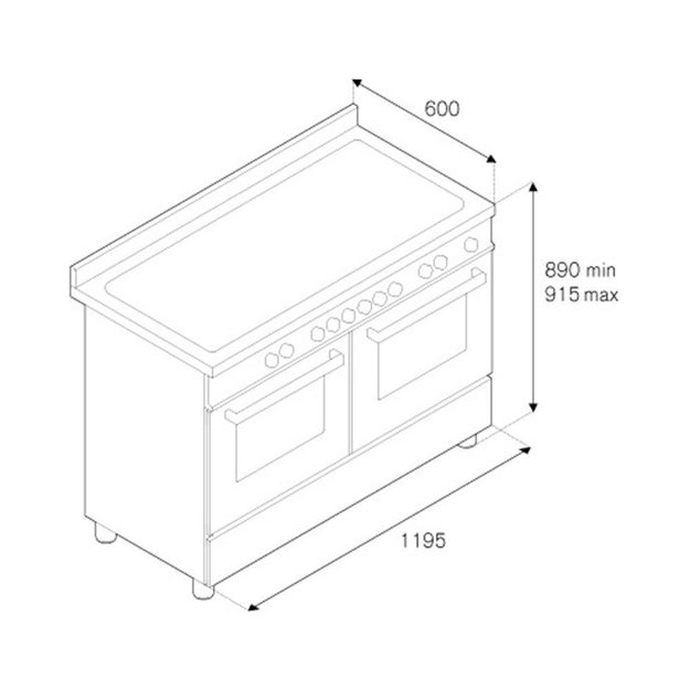 Варочный центр Bertazzoni HER120 6G MFE D VIT (фото 4) Варочный центр Bertazzoni HER120 6G MFE D VIT (preview 4)