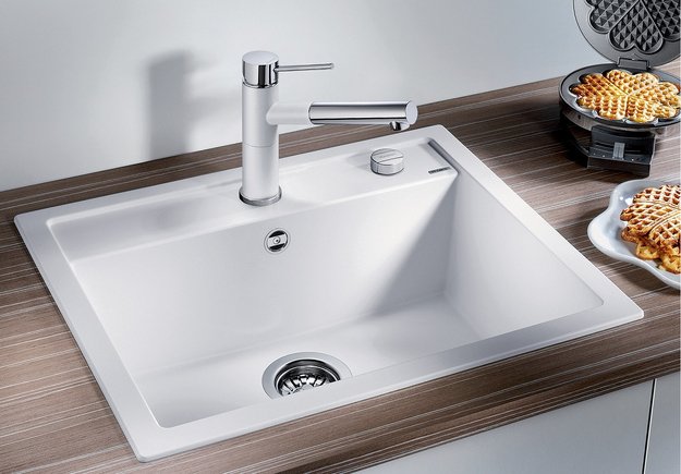 Мойка BLANCO DALAGO 6 Silgranit мягкий белый, клапан-автомат (preview 2)