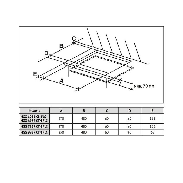 Газовая стеклянная варочная панель Korting HGG 7987 CTN FLC (фото 6) Газовая стеклянная варочная панель Korting HGG 7987 CTN FLC (preview 6)