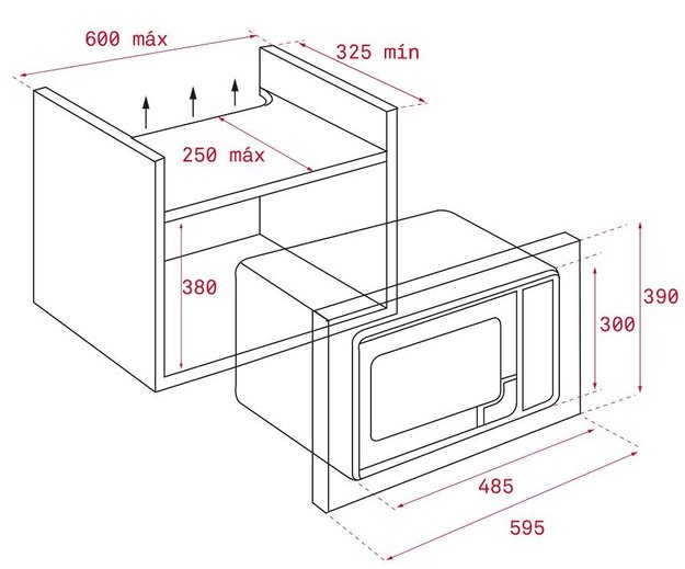 Встраиваемая микроволновая печь Teka ML 820 BI BLACK-SS (фото 3) Встраиваемая микроволновая печь Teka ML 820 BI BLACK-SS (preview 3)