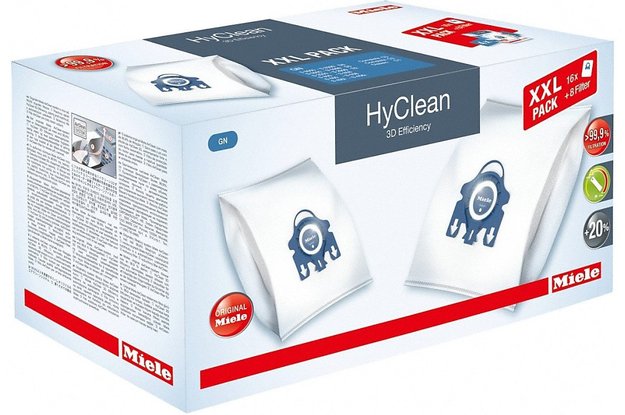 Мешки для пылесосов Miele GN XXL HyClean 3D (16 мешков и 8 фильтров) (фото 1) Мешки для пылесосов Miele GN XXL HyClean 3D (16 мешков и 8 фильтров) (preview 1)
