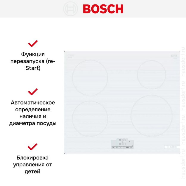 Индукционная варочная панель Bosch PUE612BB1J (preview 5)
