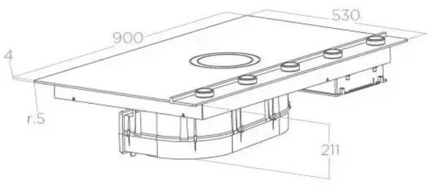 Варочная панель с вытяжкой Elica NIKOLATESLA UNPLUGGED BL/A/90 (фото 7) Варочная панель с вытяжкой Elica NIKOLATESLA UNPLUGGED BL/A/90 (preview 7)