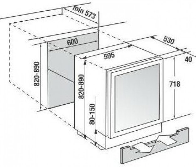 Встраиваемый винный шкаф Kuppersbusch FWKU 1800.0 S2 Black Chrome (фото 5) Встраиваемый винный шкаф Kuppersbusch FWKU 1800.0 S2 Black Chrome (preview 5)