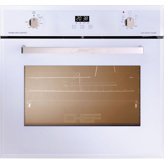 Встраиваемый газовый духовой шкаф Kaiser EG 6374 W (фото 1) Встраиваемый газовый духовой шкаф Kaiser EG 6374 W (preview 1)