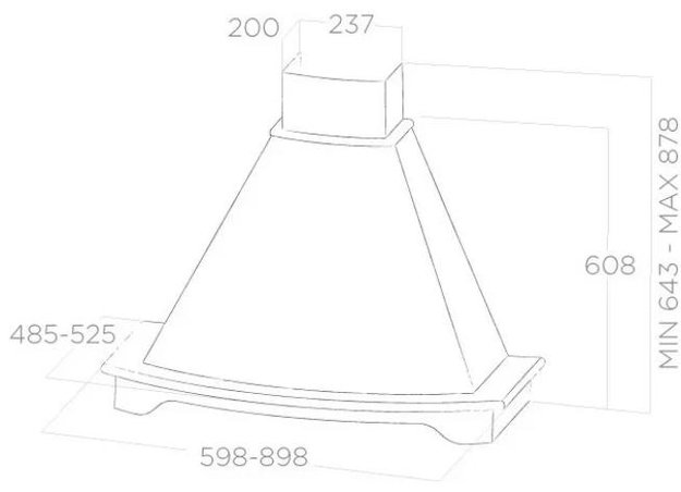 Вытяжка Elica CORALINE WH/A/60 FRASSINO (фото 7) Вытяжка Elica CORALINE WH/A/60 FRASSINO (preview 7)
