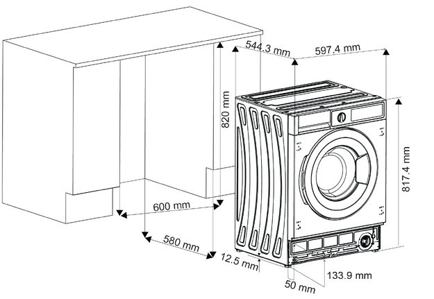 Встраиваемая стиральная машина Graude EWA 80.1 (preview 16)