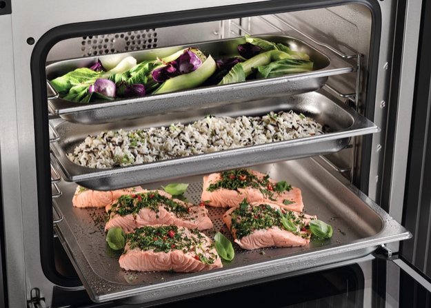 Встраиваемая комби-пароварка Miele DGC 7460 HCX Pearl beige (фото 5) Встраиваемая комби-пароварка Miele DGC 7460 HCX Pearl beige (preview 5)