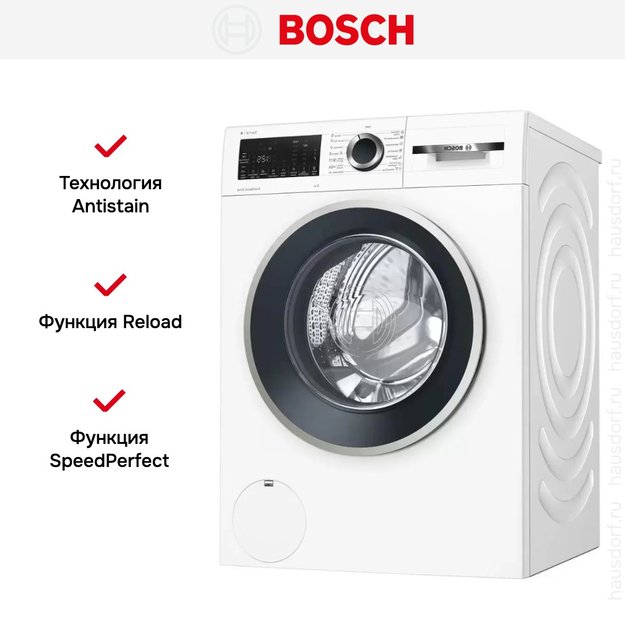 Стиральная машина с фронтальной загрузкой BOSCH WGA242X6OE (фото 10) Стиральная машина с фронтальной загрузкой BOSCH WGA242X6OE (preview 10)