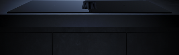 Индукционная варочная панель с вытяжкой Kuppersbusch KMI 9350.0 SR Black Velvet (preview 4)