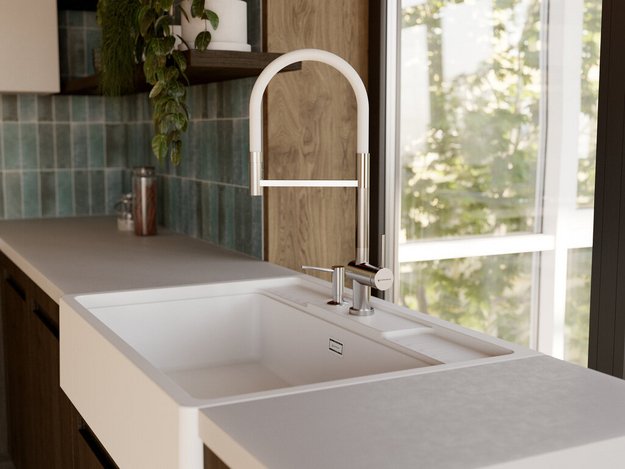 Смеситель Omoikiri KANTO-2 PLUS-SB C-WH (preview 5)