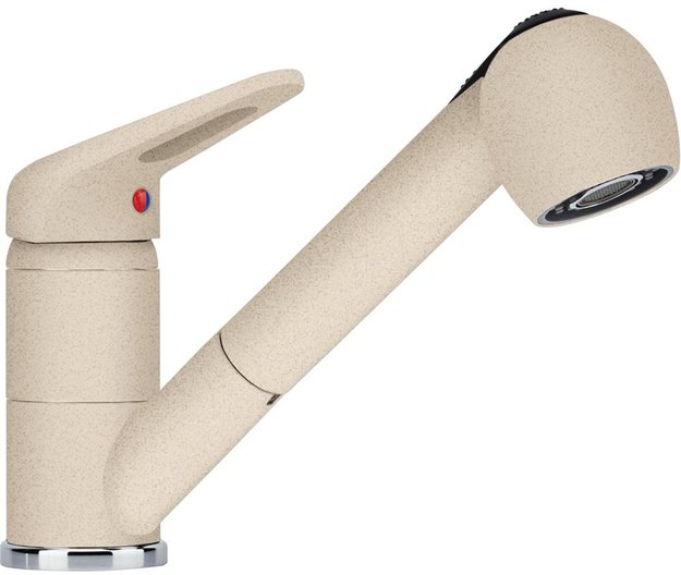 Смеситель Franke Novara Plus с выдвижным шлангом бежевый (фото 1) Смеситель Franke Novara Plus с выдвижным шлангом бежевый (preview 1)