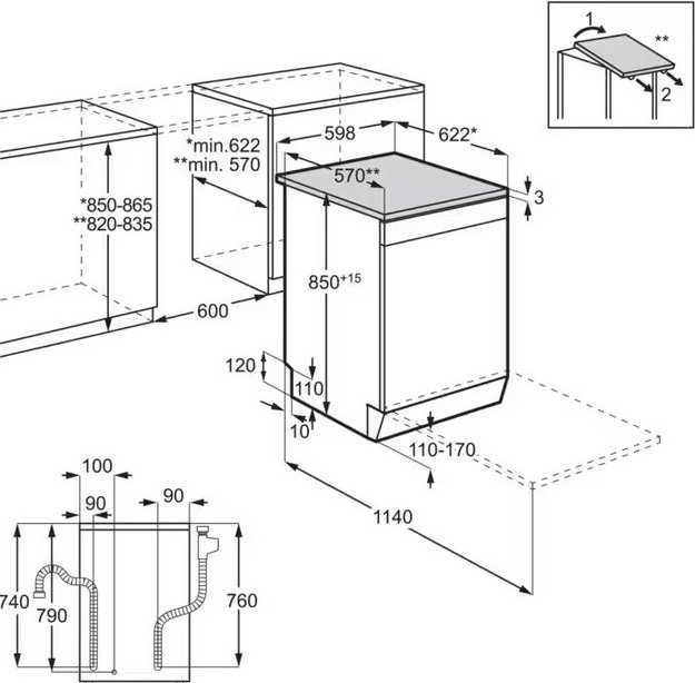 Посудомоечная машина Electrolux ESA47210SW (preview 6)