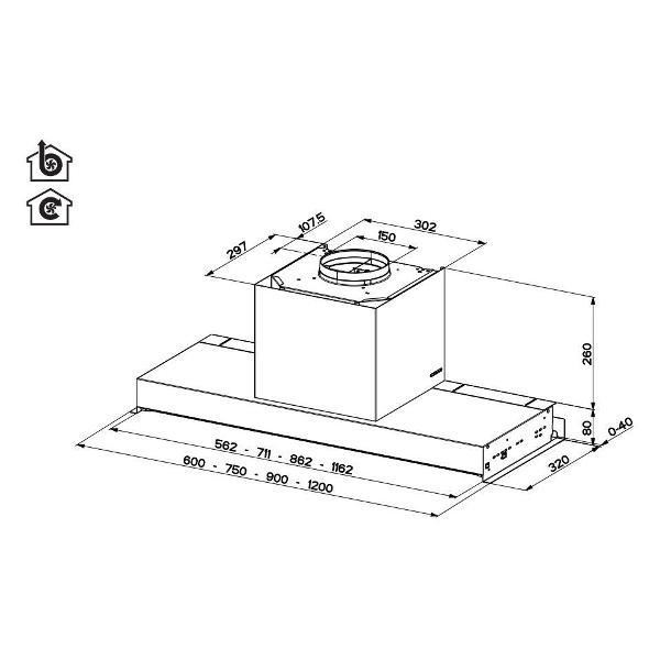 Вытяжка Faber IN-NOVA ZERO DRIP PLUS A75 (preview 8)