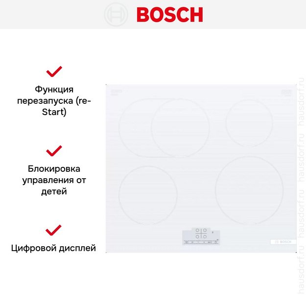 Индукционная варочная панель Bosch PIF612BB1E (preview 4)