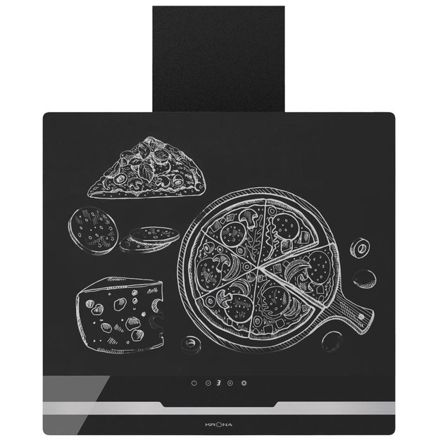 Вытяжка Krona DOMENIKA 600 BLACK/INOX S (фото 3) Вытяжка Krona DOMENIKA 600 BLACK/INOX S (preview 3)