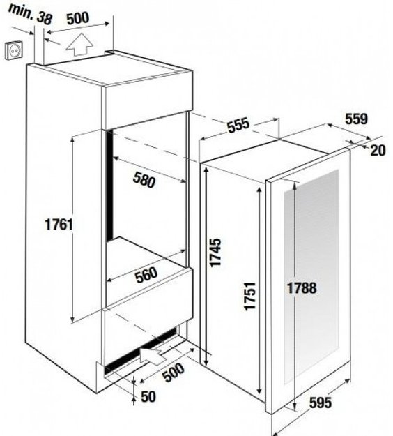 Встраиваемый холодильник для вина Kuppersbusch FWK 8850.0 S8 (фото 4) Встраиваемый холодильник для вина Kuppersbusch FWK 8850.0 S8 (preview 4)