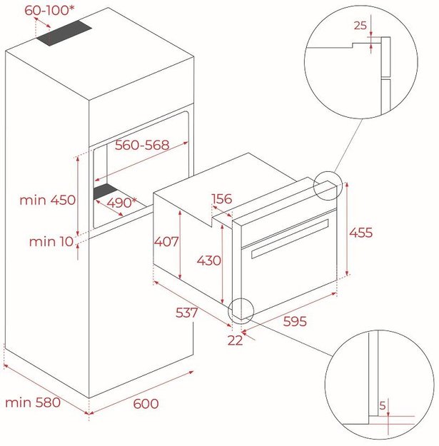 Встраиваемая микроволновая печь Teka MLC 8440 STONE GREY (фото 9) Встраиваемая микроволновая печь Teka MLC 8440 STONE GREY (preview 9)