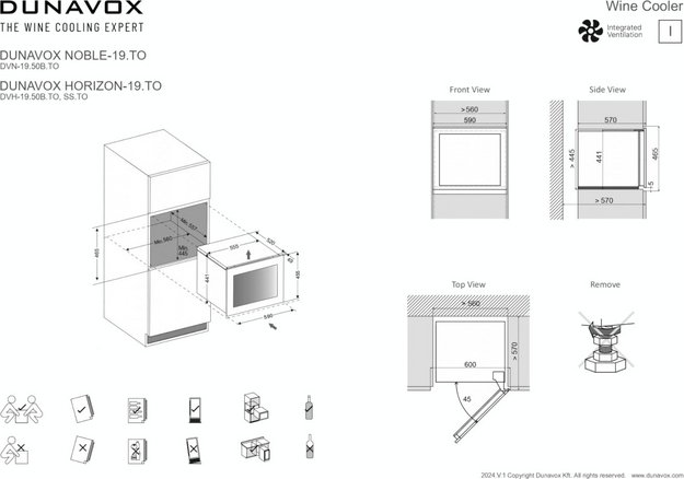 Встраиваемый винный шкаф Dunavox DVH-19.50MB.TO (preview 12)