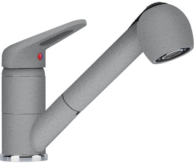 Смеситель Franke Novara Plus с выдвижным шлангом серый (фото 1) Смеситель Franke Novara Plus с выдвижным шлангом серый (preview 1)