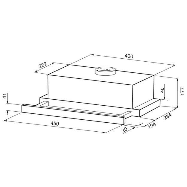 Встраиваемая вытяжка KRONA KAMILLA F 450 inox (preview 14)