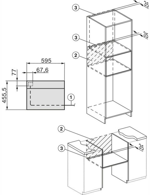 Компактный духовой шкаф с СВЧ Miele H7440 BMX Pearlbeige (фото 6) Компактный духовой шкаф с СВЧ Miele H7440 BMX Pearlbeige (preview 6)