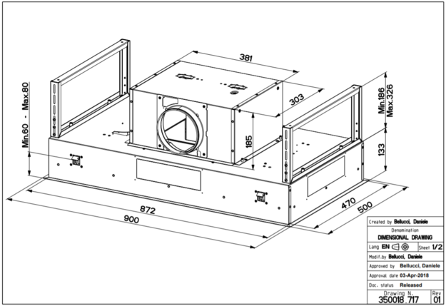 Встраиваемая вытяжка Faber ONYX-C BK GLASS/X A90 (фото 5) Встраиваемая вытяжка Faber ONYX-C BK GLASS/X A90 (preview 5)