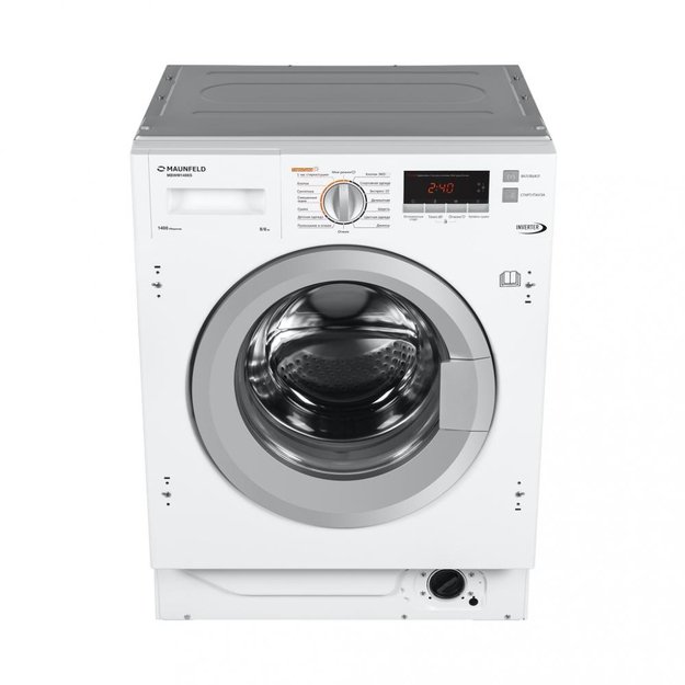 Встраиваемая стиральная машина с сушкой и инвертором MAUNFELD MBWM1486S (preview 3)