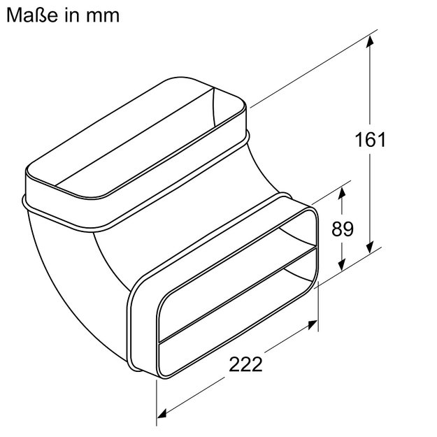 Колено для плоского воздуховода Neff Z861SB2 (фото 2) Колено для плоского воздуховода Neff Z861SB2 (preview 2)