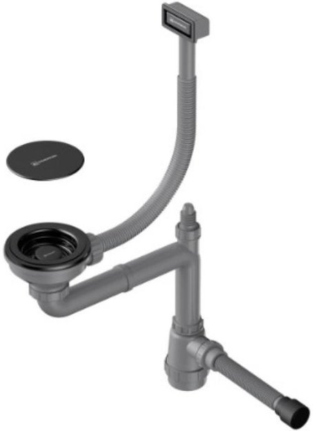 Арматура для одночашевых моек с прямоугольным переливом Omoikiri WK-1C GB (фото 1) Арматура для одночашевых моек с прямоугольным переливом Omoikiri WK-1C GB (preview 1)