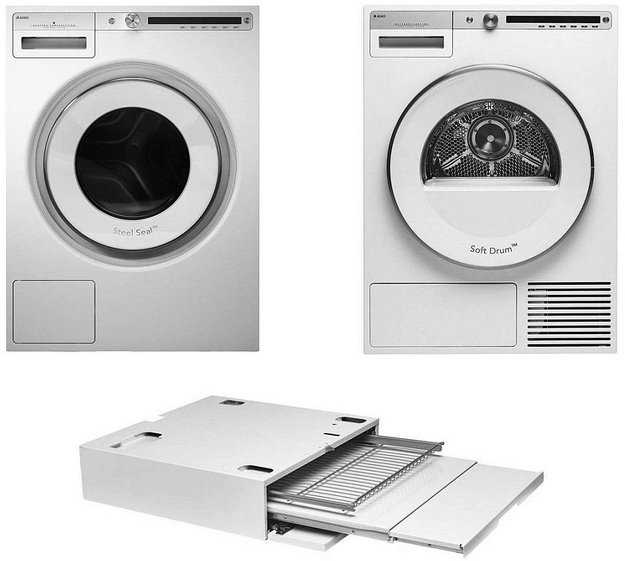 Asko Logic 9 (стиральная машина W4086C.W/3 + сушильная машина T408HD.W + выдвижная полка с корзиной HDB1153W) (preview 1)